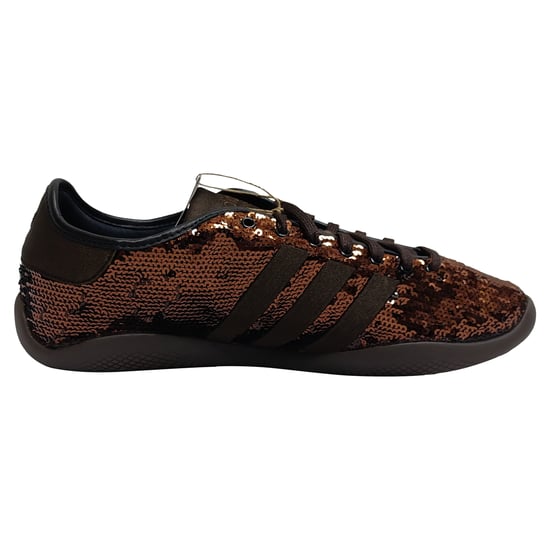 Adidas x Wales Bonner Karintha Sequined Sneakers in Brown Satin - Image 1