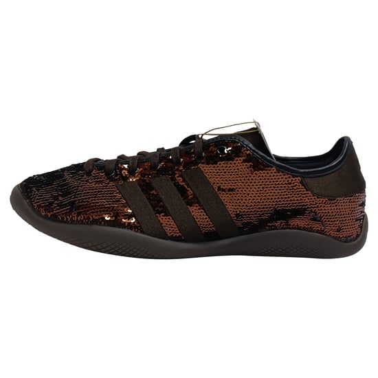 Adidas x Wales Bonner Karintha Sequined Sneakers in Brown Satin - Image 4