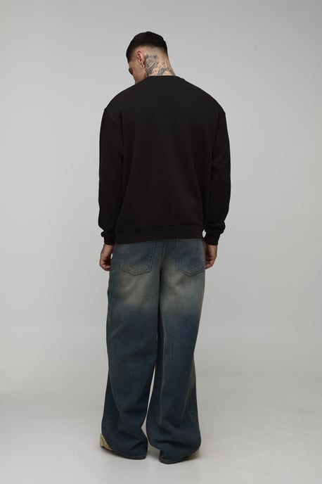 Tall Oversized Stranger Things License Printed Sweatshirt - Image 2
