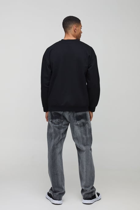 Oversized Spiderman Christmas License Print Sweatshirt - Image 2