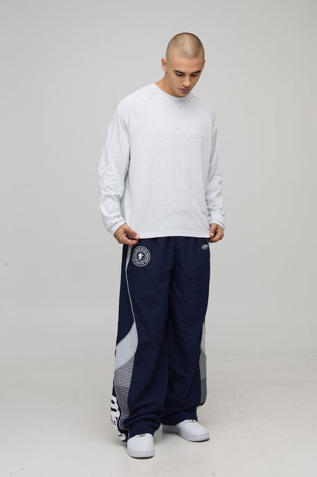 Baggy Elasticated Waist Moto Nylon Trousers - Image 4
