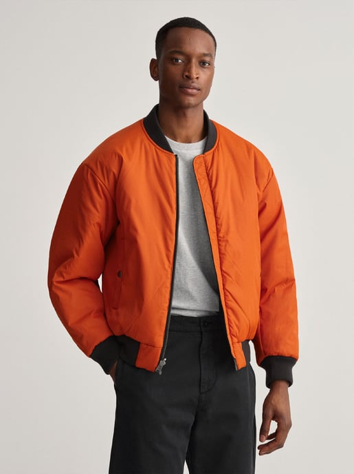 Mens Black Reversible Bomber Jacket - Image 2
