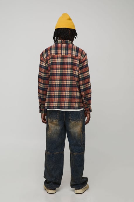 Relaxed Fit Washed Carpenter Worker Jeans - Image 2