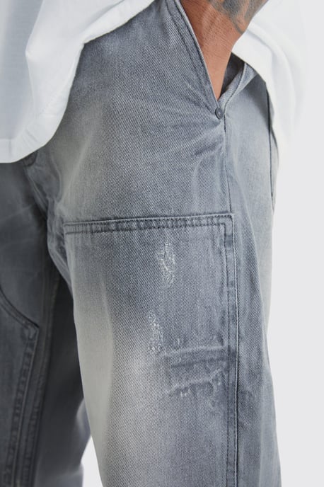 Relaxed Rigid Dirty Wash Carpenter Jeans - Image 3