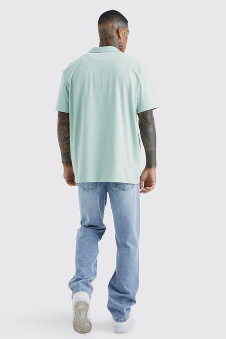Relaxed Rigid Washed Jeans - Image 2