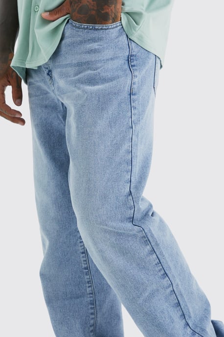 Relaxed Rigid Washed Jeans - Image 3