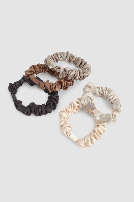 Satin Scrunchies 6 Pack - Image 1