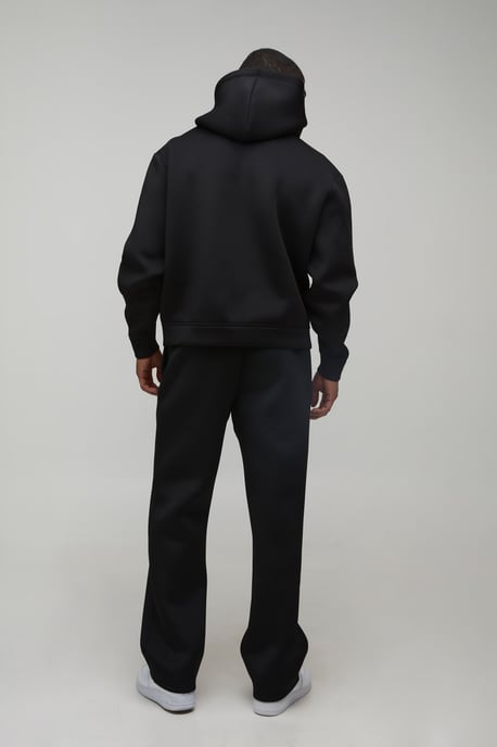 Oversized Boxy Bonded Scuba Hooded Tracksuit - Image 2