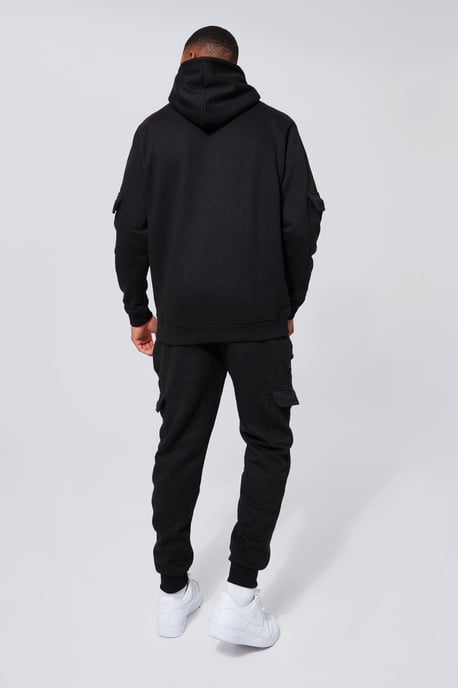 Regular Fit Official Man Cargo Hooded Panelled Tracksuit - Image 2