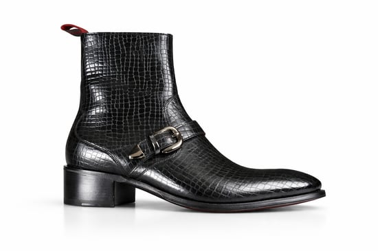 Lynott 'Grand Slam' Buckle detail zip boot - Image 1