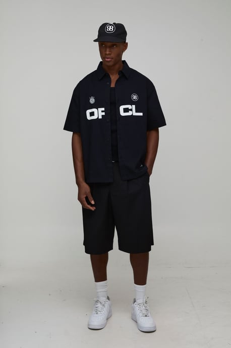 Boxy Fit Circa 98 Flock Print Short Sleeve Shirt - Image 4