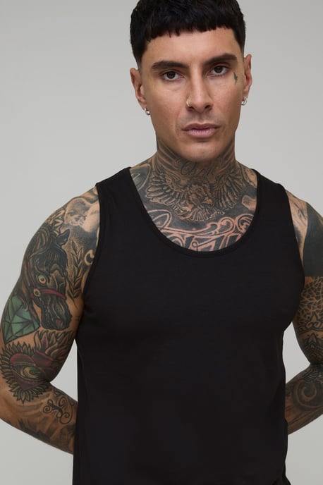 Tall Regular Fit Basic Vest - Image 3