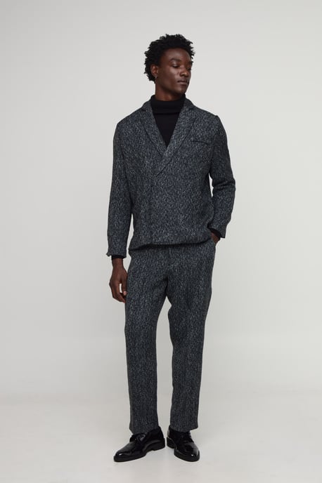 Oversized Boucle Boxy Blazer - Image 1