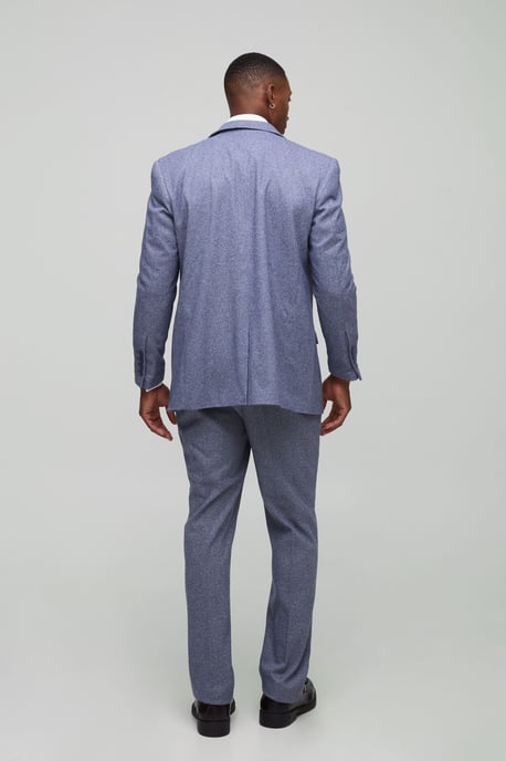 Straight Fit Herringbone Suit Jacket - Image 2