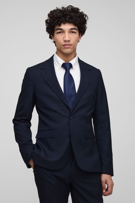 Slim Single Breasted Suit Jacket - Image 1