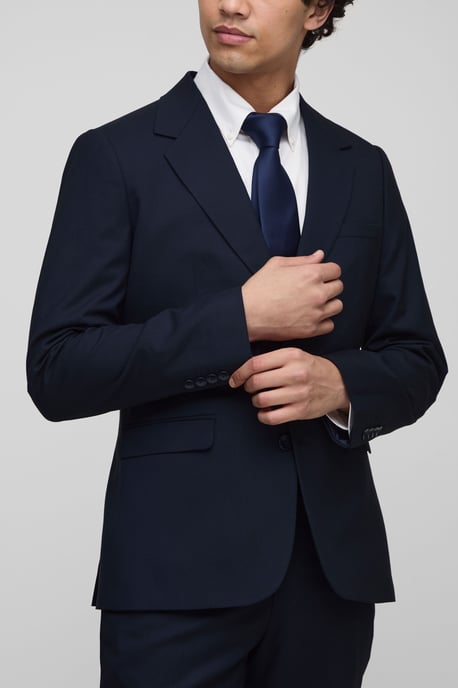 Slim Single Breasted Suit Jacket - Image 3