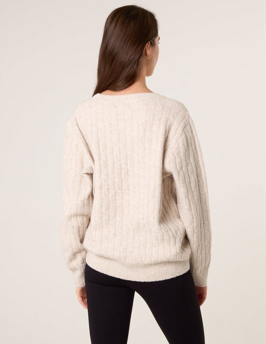 Round Neck Jumper With Sequin - Image 4
