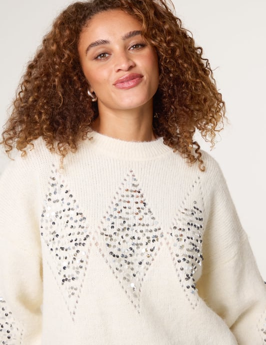 Diamond Sequin Jumper - Image 2
