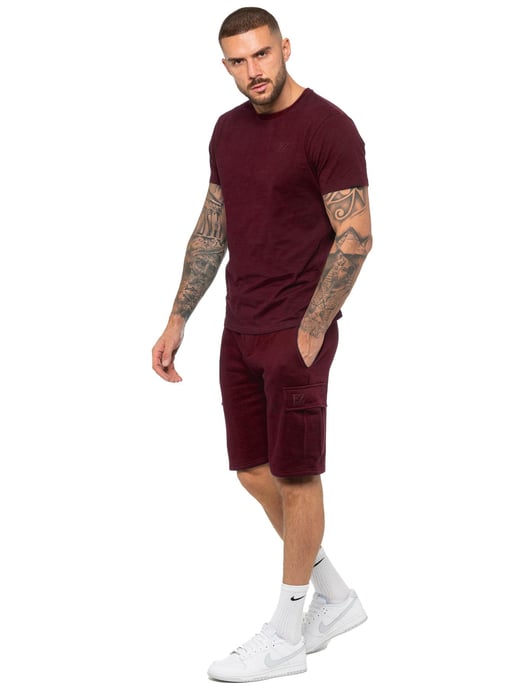 Enzo | Mens T-Shirt Tracksuit With Shorts Set - Image 3