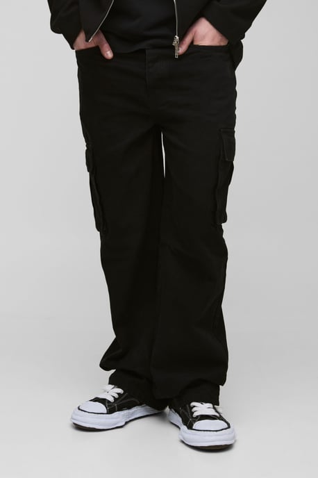 Tall Relaxed Rigid Cargo Jeans - Image 1
