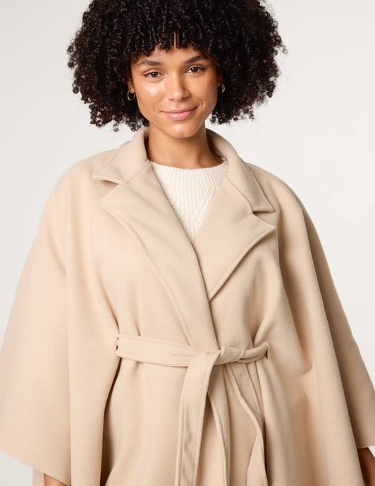 Belted Cape Coat - Image 3