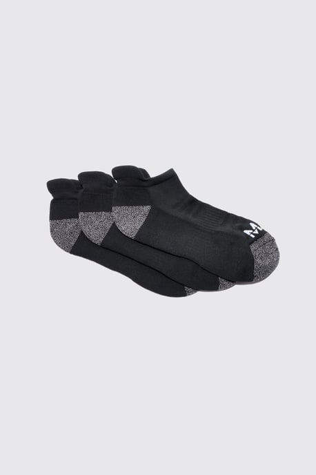 Man Active Cushioned Training Trainer 3 Pack Socks - Image 1