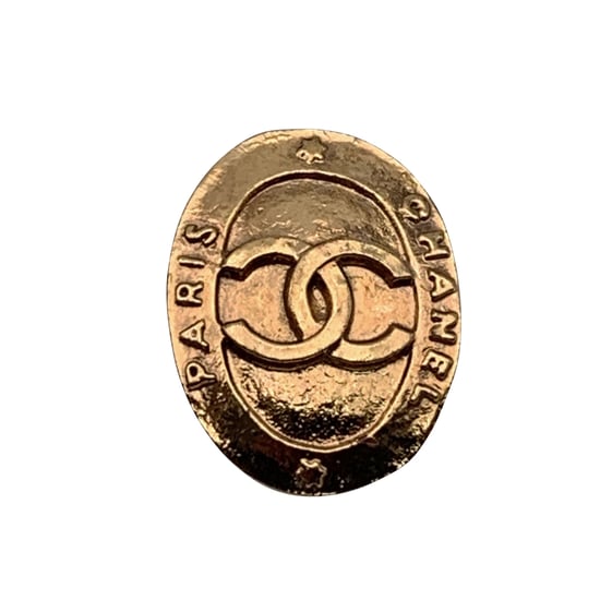 Chanel Vintage metalen oorbellen - Image 2