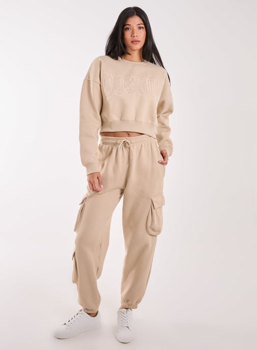 Boston Silk Detail Crop Sweater - Image 2