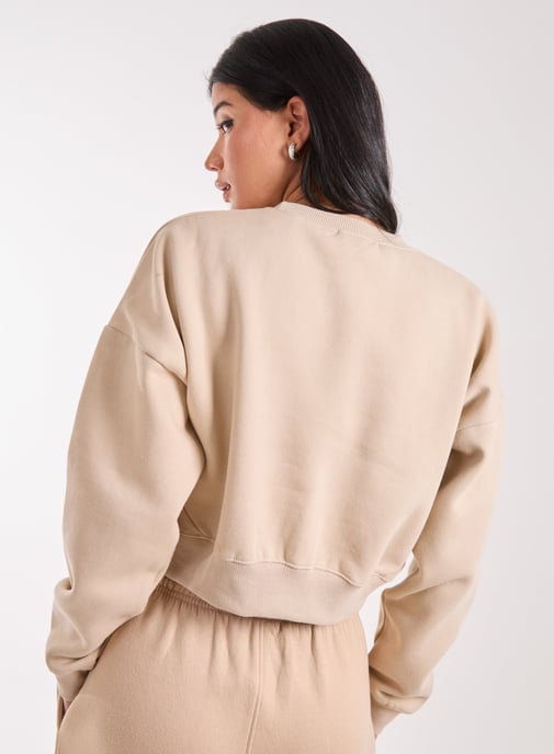 Boston Silk Detail Crop Sweater - Image 4
