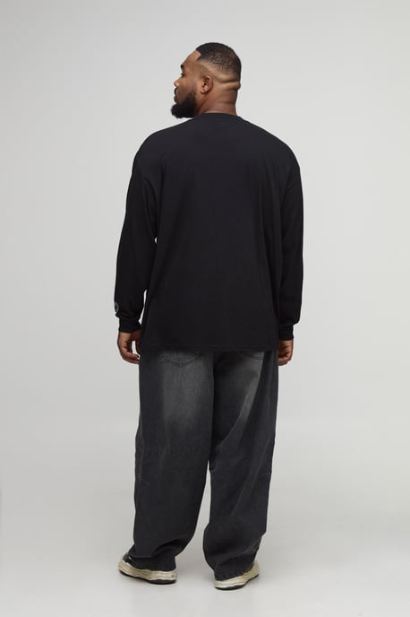 Plus Spray Washed Paint Splatter Balloon Jeans - Image 2