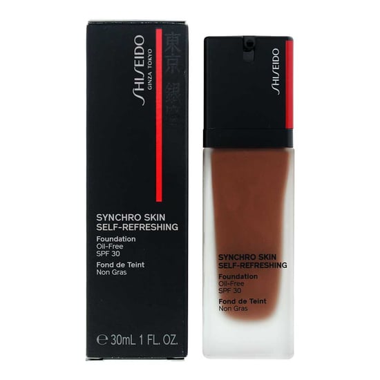 Shiseido Synchro Self Refreshing Skin Foundation 30ml - 540 Mahogany - Image 1