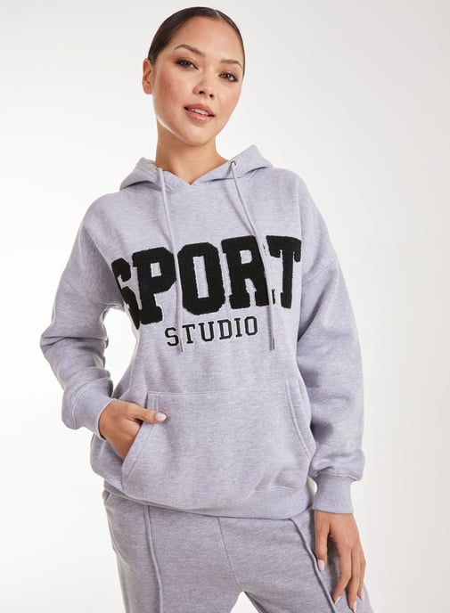 Sport Studio Textured Hoodie - Image 1