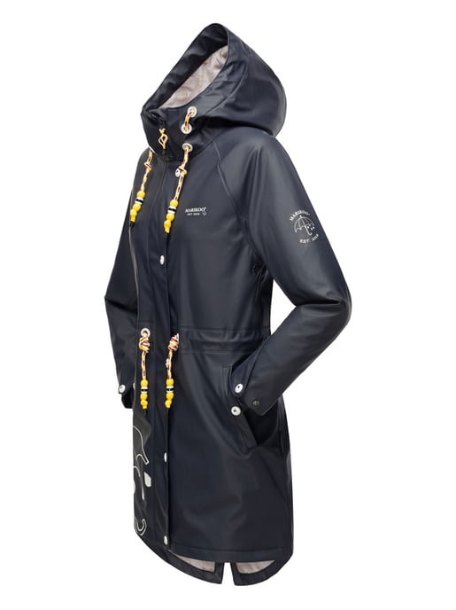 Marikoo dames regenjas – Dancing Umbrella, waterdicht met capuchon - Image 4