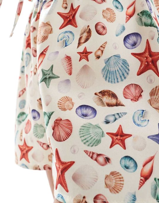 Miss Selfridge printed detail short - Image 4