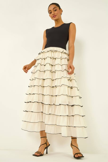 Ruffle Knit Maxi Dress - Image 3