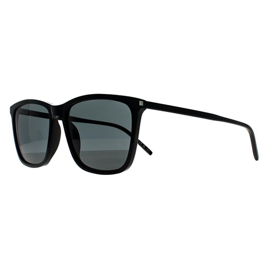 Saint Laurent Square Womens Shiny Black Grey SL 851 - Image 2