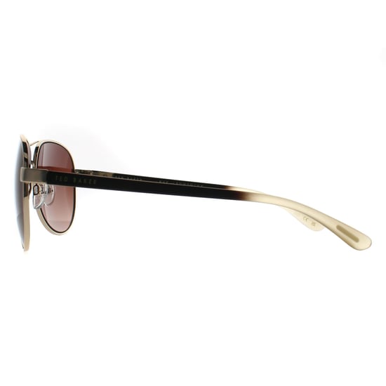 Ted Baker Aviator Unisex Black Brown Gradient TB1271 Oliver - Image 3