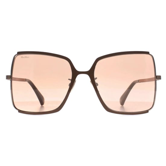 Max Mara Vierkant Dames Glimmend Licht Brons Roviex Bruin Verloop MM0070-H - Image 1
