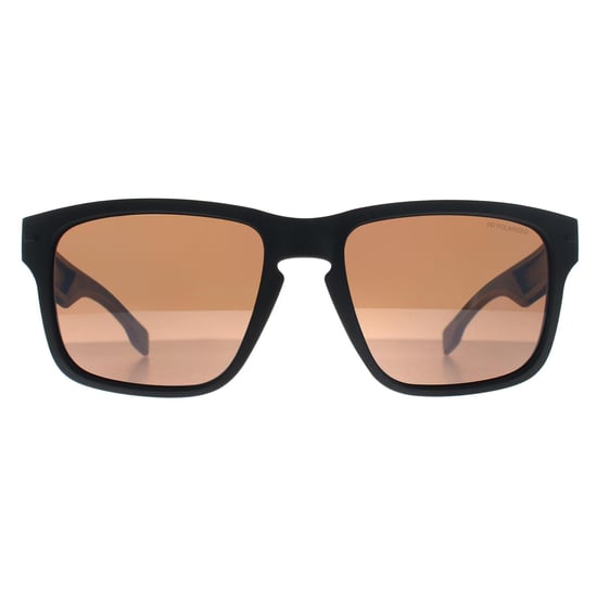 Hugo Boss Square Heren Mat Zwart Bruin Gepolariseerd BOSS 1497/S - Image 1