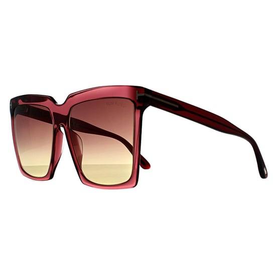 Tom Ford Vierkant Dames Glimmend Bordeaux Bordeaux Verloop Sabrina FT0764 - Image 2