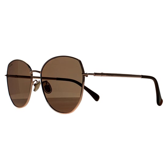 Max Mara Round Womens Gold Brown MM0114-K - Image 2