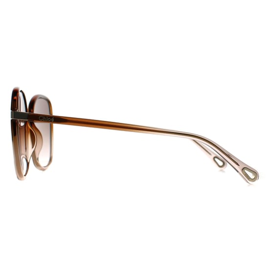 Chloe Square Womens Crystal Brown Lichtroze Bruin Gradiënt met Lichtspiegel CH0031S - Image 3