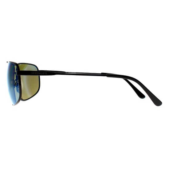 Serengeti Rechthoek Heren Glimmend Zwart Saturnus Gepolariseerd 555nm Blauw Dante 2.0 - Image 3