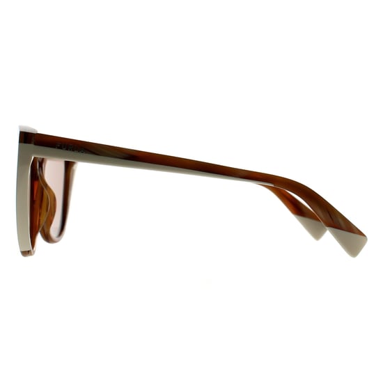 Furla Cat Eye Womens Honey Brown White Horn Brown SFU783 - Image 3