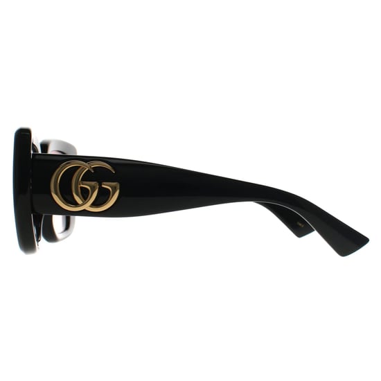 Gucci Vierkant Vrouwen Glimmend Zwart Rood Kleurverloop GG1975S - Image 3