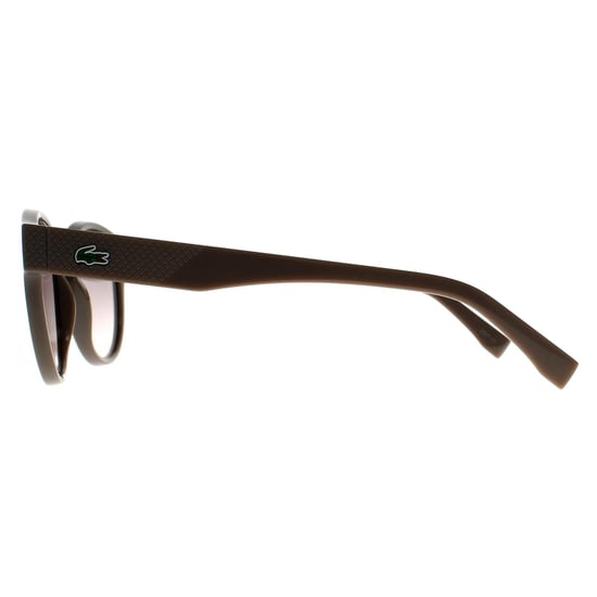 Lacoste Round Womens Transparent Light Grey Taupe Nude Gradient L6000S - Image 3