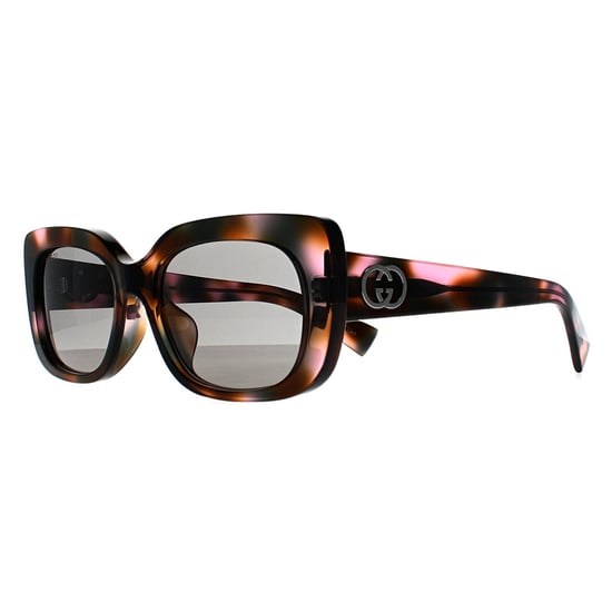 Gucci Rechthoek Dames Roze Havana Grijs GG1979SK - Image 2