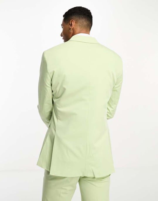 Jack & Jones Premium slim fit kostymjacka i mintgrön - Image 2