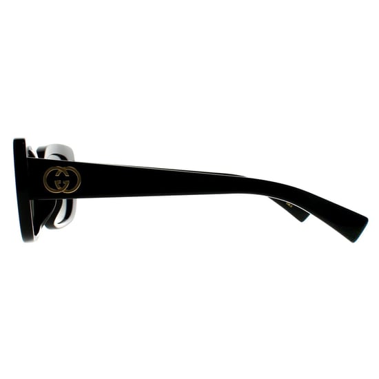 Gucci Rechthoek Dames Glimmend Zwart Grijs GG1979SK - Image 3