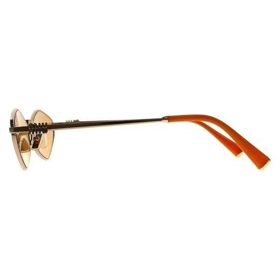 Miu Miu Oval Womens Gold Light Orange Silver Mirror MU 56ZS - Image 3